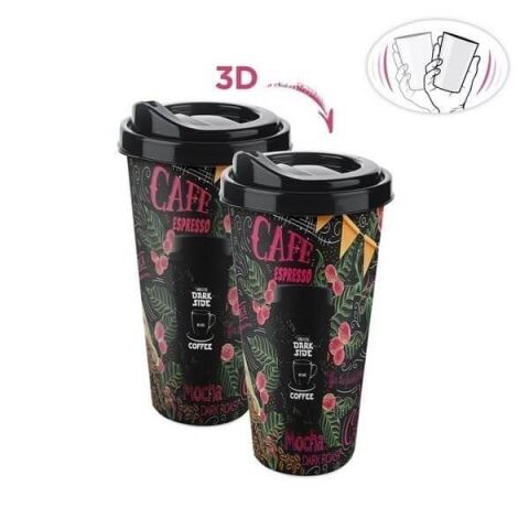 Ap-9052 3D Coffee Bardak 650 Ml