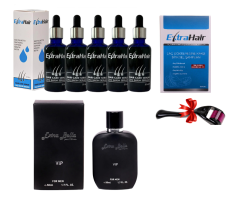 Extra Hair 5'li Serumu Set + Tarak, Şampuan ve Erkek Parfüm Hediye