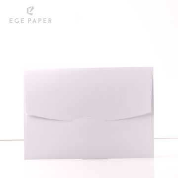 14X20CM - LINEN WHITE ENVELOPE - 250 GSM - 50 PCS