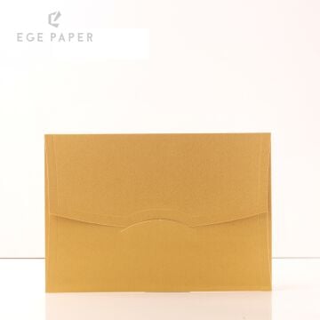 14X20CM - METALİK   ALTIN ZARF - 250GR - 50 ADET