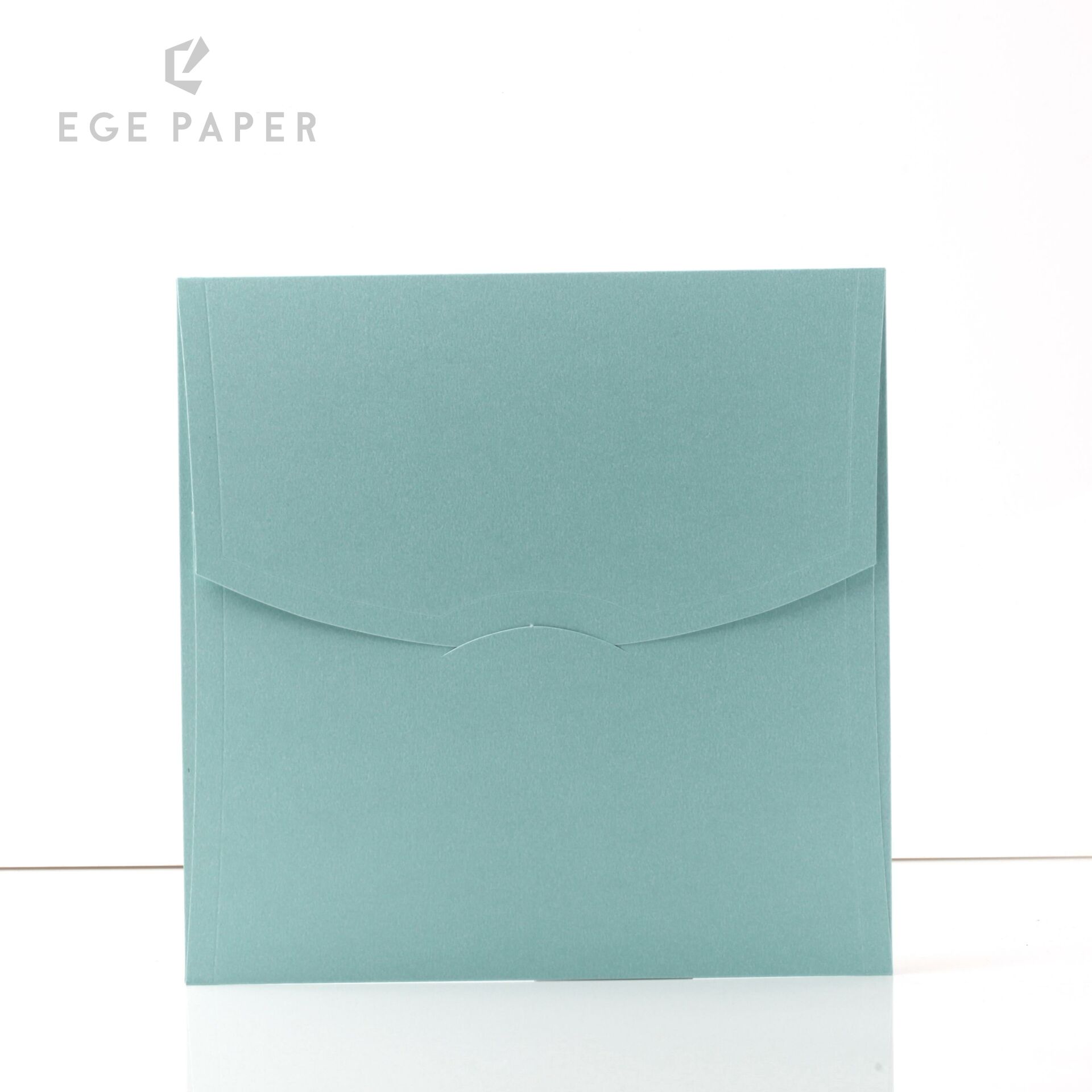 18X18CM - METALİK TURKUAZ  ZARF - 250GR - 50 ADET