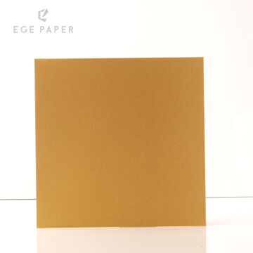 18X18CM - METALİK   ALTIN ZARF - 250GR - 50 ADET
