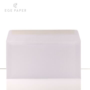 11X22CM LINEN WHITE 120GSM LUXURY ENVELOPE - 50PCS