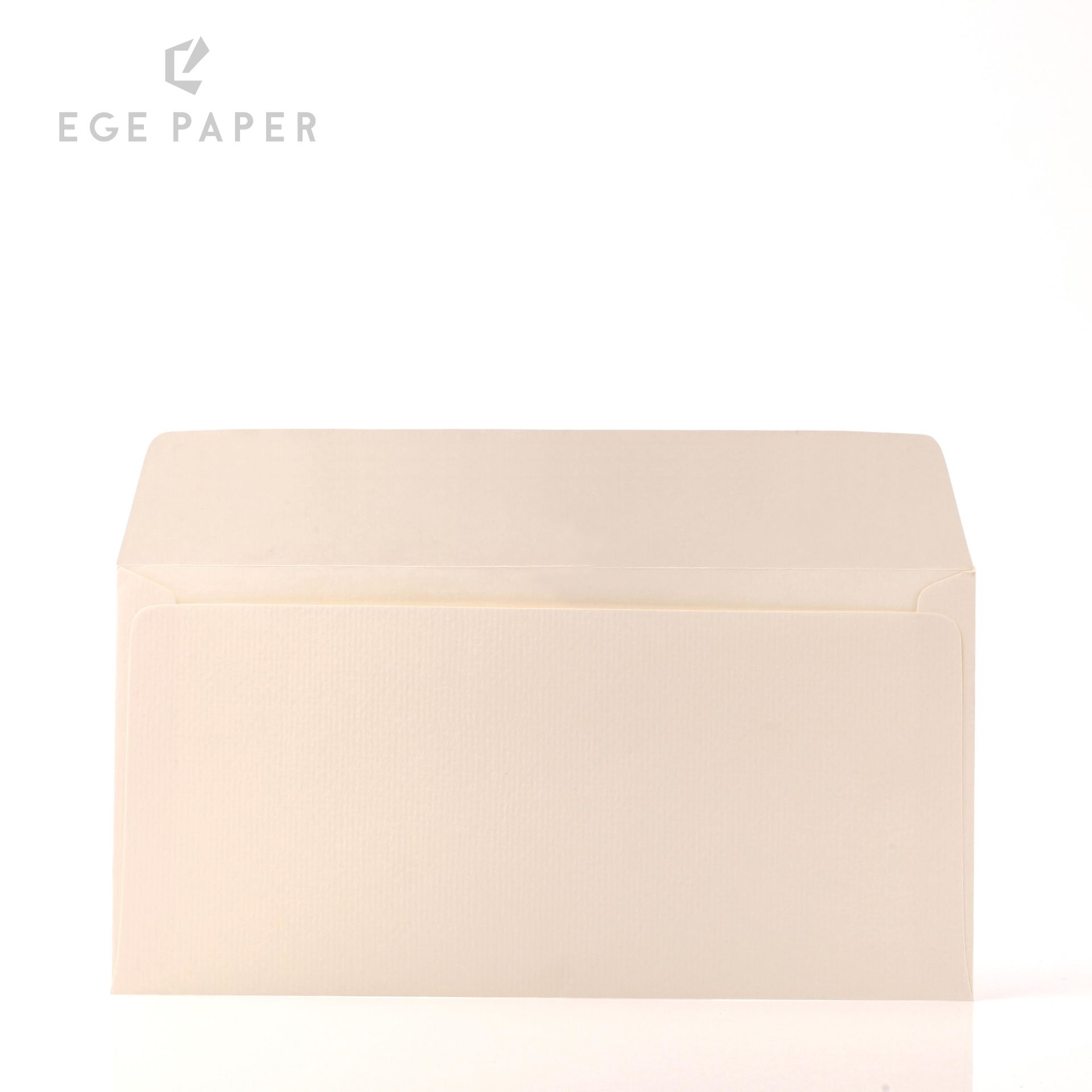 11x22Cm (DL) Carisma Desen Krem 120gr  Lüks Davetiye Zarfı - 50 Adet