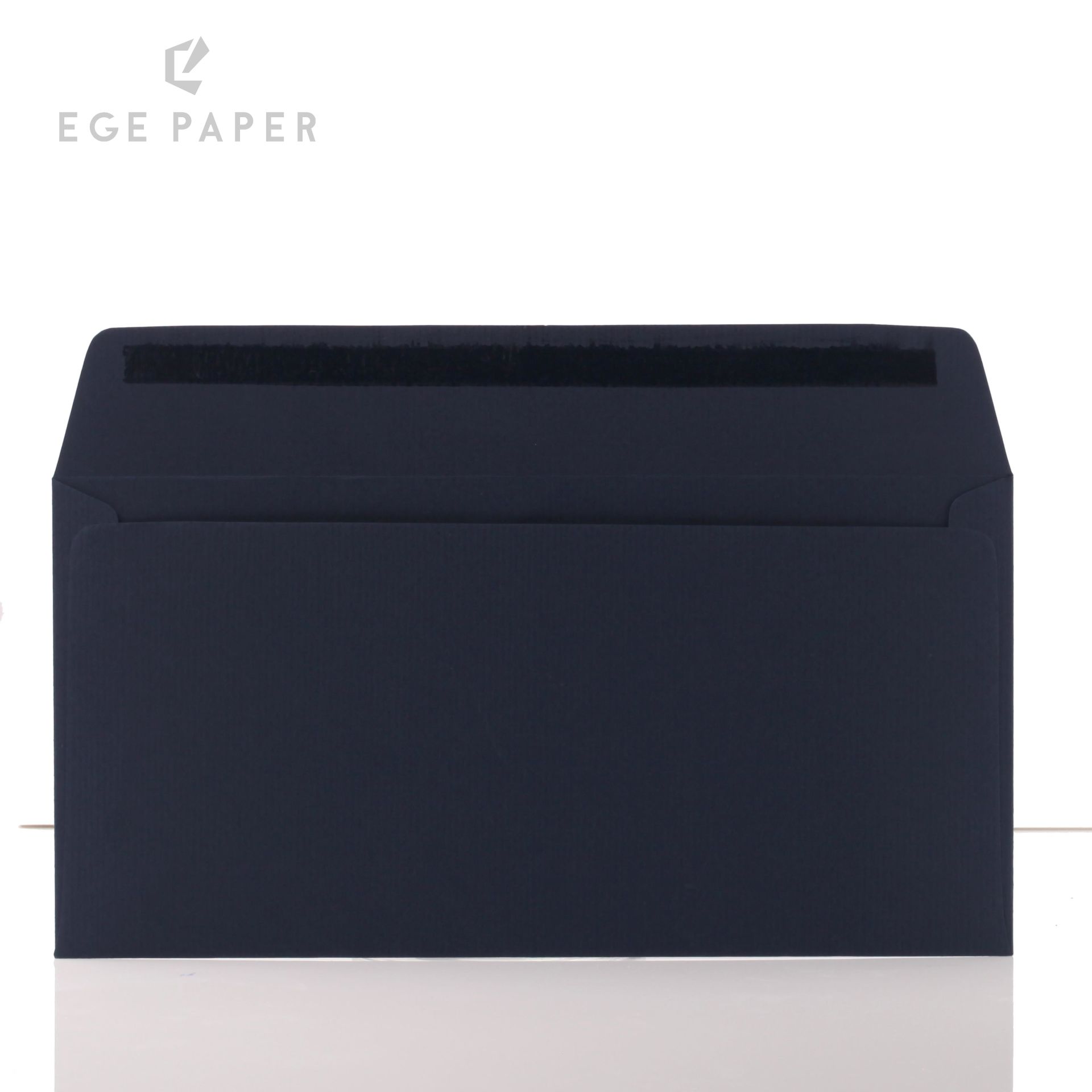 11x22Cm (DL) Carisma Desen Lacivert 120gr  Lüks Davetiye Zarfı - 50 Adet