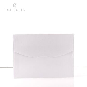13X18CM - METALİK BEYAZ ZARF - 120GR - 50 ADET