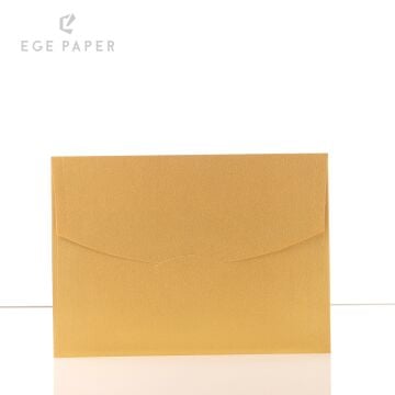 13X18CM - METALİK ALTIN ZARF - 120GR - 50 ADET