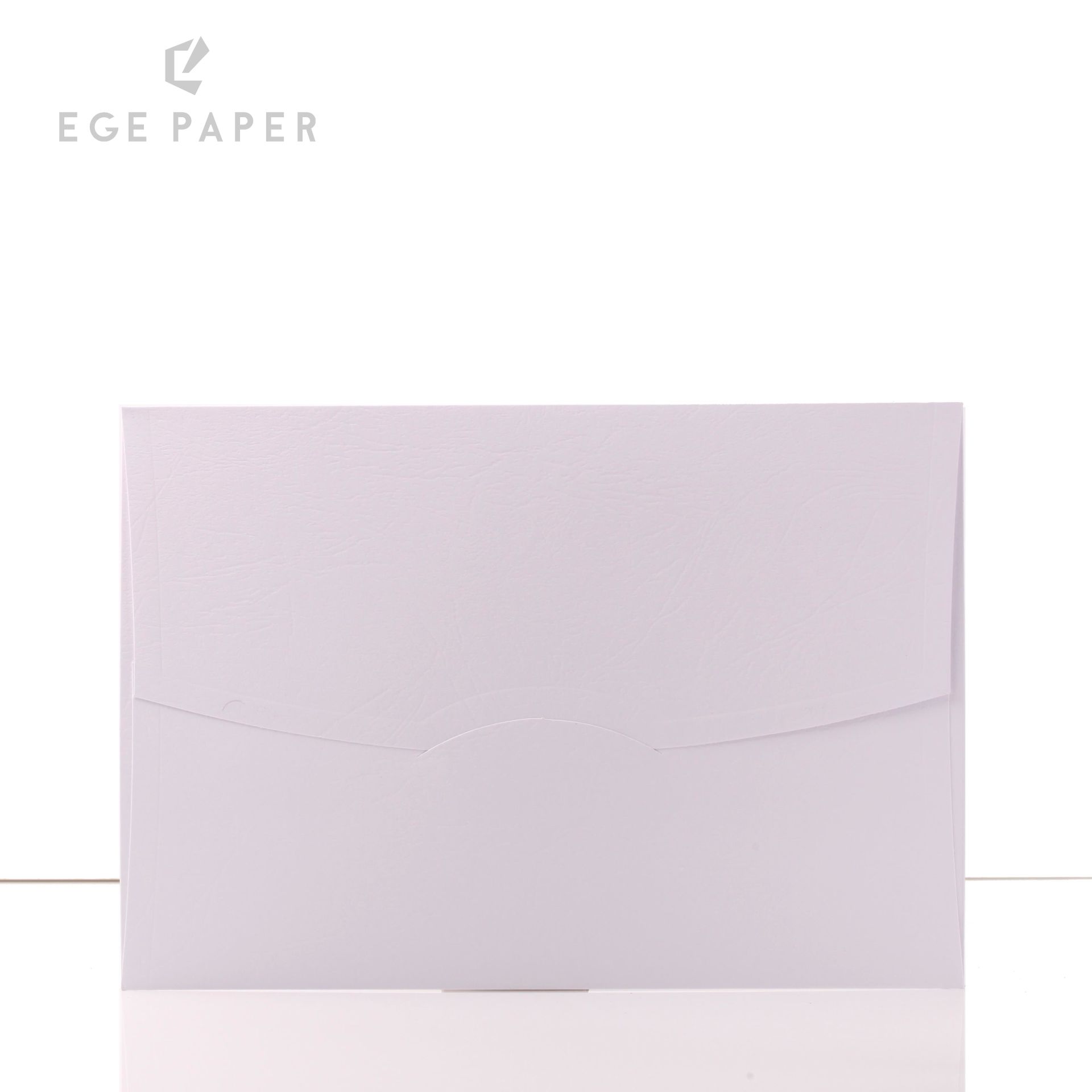 16X23CM - LEATHER WHITE ENVELOPE