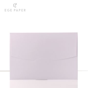 16X23CM - LEATHER WHITE ENVELOPE