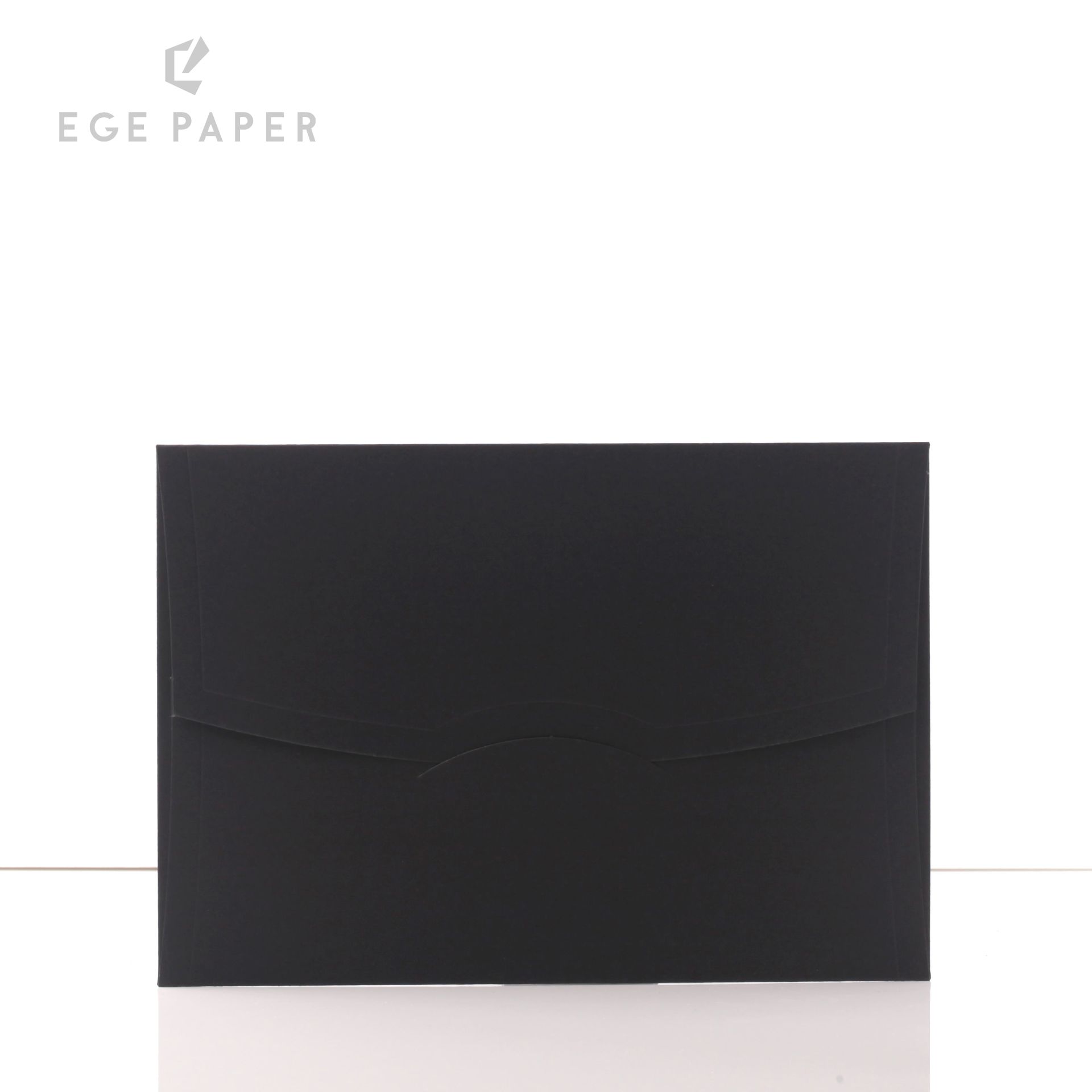 14X20CM - PASPARTU SİYAH ZARF - 250GR - 50 ADET