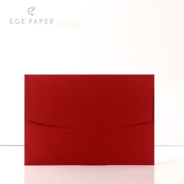 14X20CM - KIRMIZI  ZARF - 270GR - 50 ADET