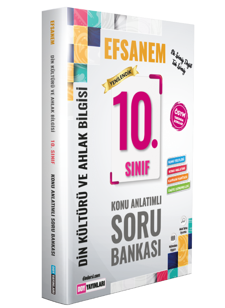 10.Sınıf Din Kültü ve Ahlak Bilgisi Efsane Konu Anlatımlı Soru Bankası