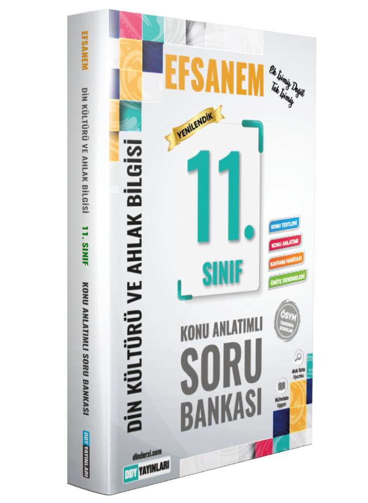 11.Sınıf Din Kültürü ve Ahlak Bilgisi Efsane Konu Anlatımlı Soru Bankası