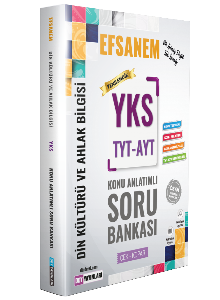 YKS TYT AYT Din Kültürü ve Ahlak Bilgisi Efsane Konu Anlatımlı Soru Bankası