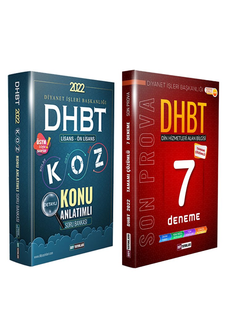 DHBT Koz Konu Anlatımı Son Prova Deneme 2'Li Set