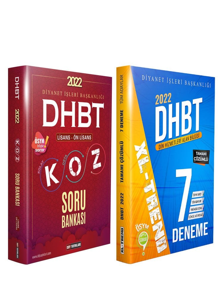 DHBT Koz Soru Bankası XL_Trend Deneme 2Li Set