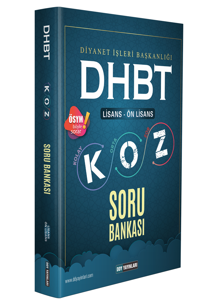 DHBT Koz Lisans Önlisans Soru Bankası