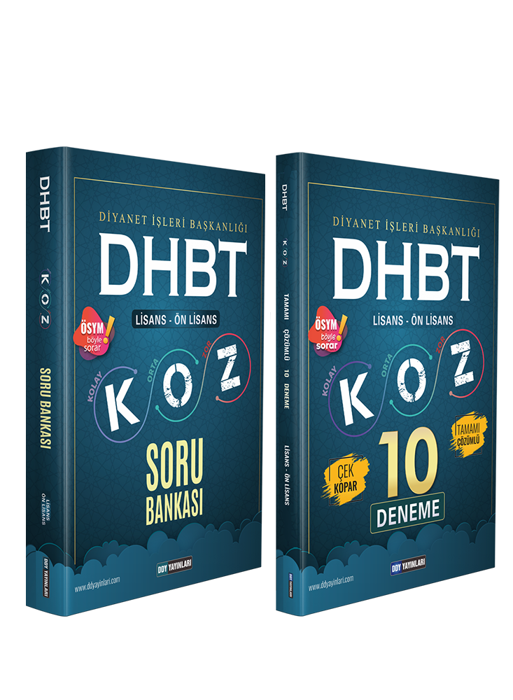 DHBT Koz Soru Bankası - Koz Deneme 2Li Set