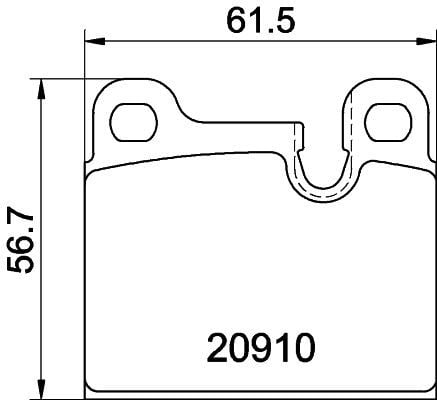 Ate Fren Balatası Ön E23 728 733 735 Porsche 911 Targa 1989 Fişli (3421 1 117 887)