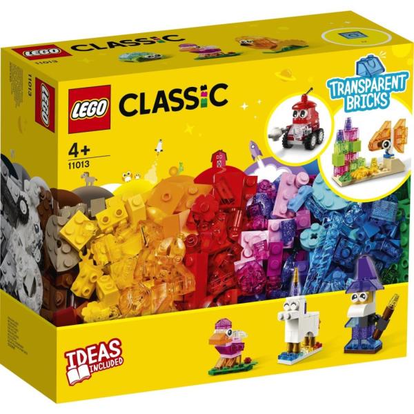 LEGO BRICKS MORE CLAS.11013 TRANSPARENT BRICKS-4