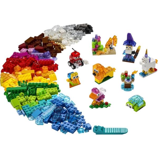 LEGO BRICKS MORE CLAS.11013 TRANSPARENT BRICKS-4