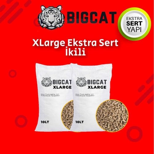 BigCat XLarge Ekstra Kedi Kumu İkili