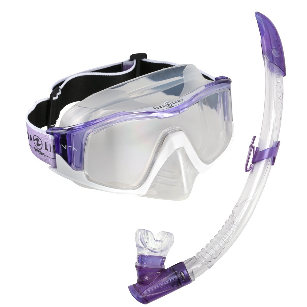 Aqua Lung Sport Combo Versa Mor/Beyaz Maske Şnorkel Set