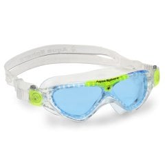 Aqua Sphere Vista Junior Mavi Cam - Şeffaf/Lıme Yüzücü Gözlüğü