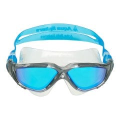 Aqua Sphere Vista Titanyum Aynalı Lens Mavi Gri Yüzücü Gözlüğü