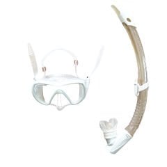 Aqua Lung Visionflex Midi Beyaz Valfli Şnorkel Set