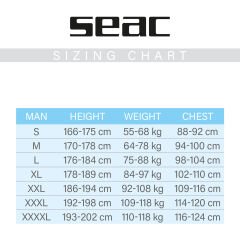 Seac Master Dry 7mm Erkek Yarı Kuru Dalış Elbisesi