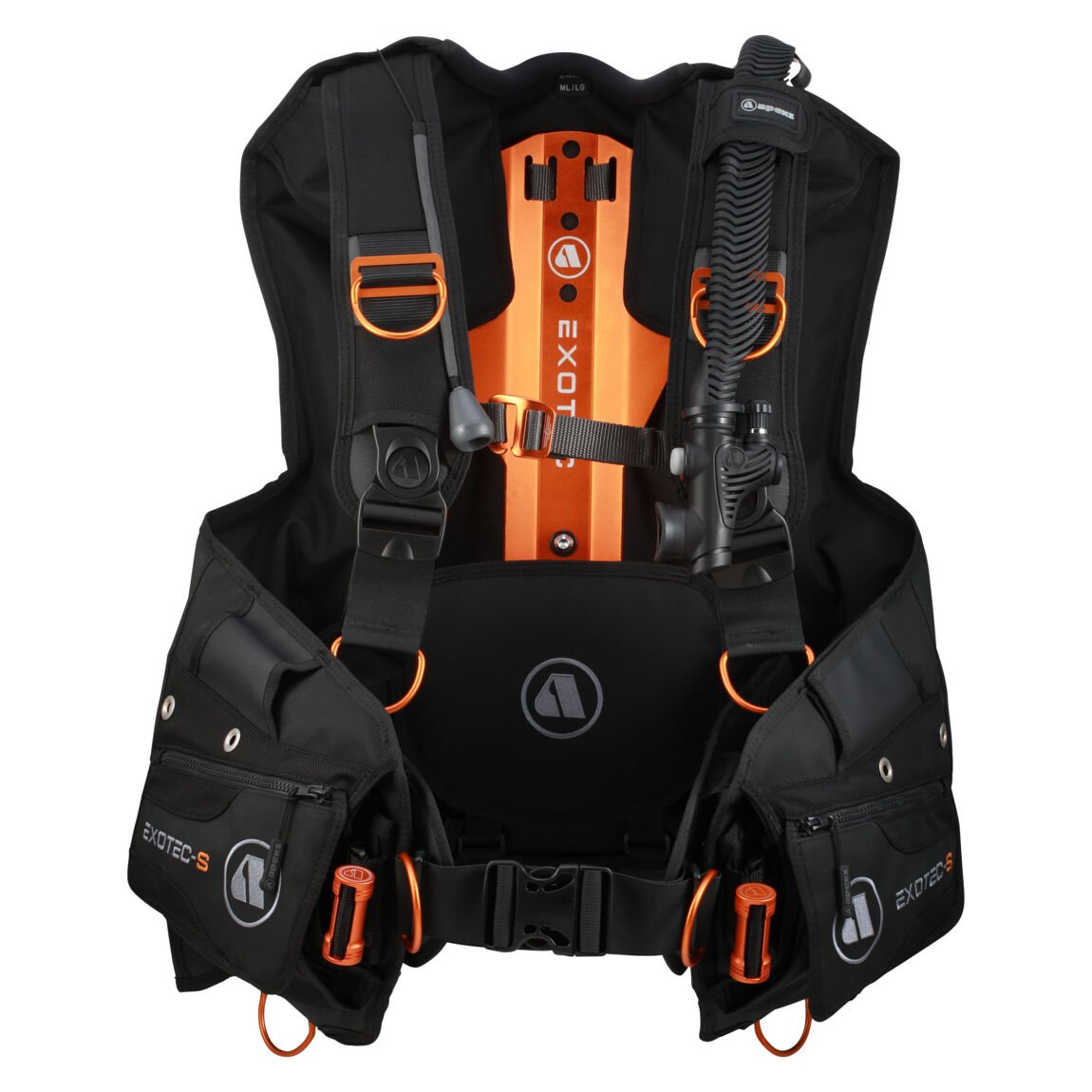 Apeks Exotec-S Siyah/Turuncu Seviye Yeleği BCD