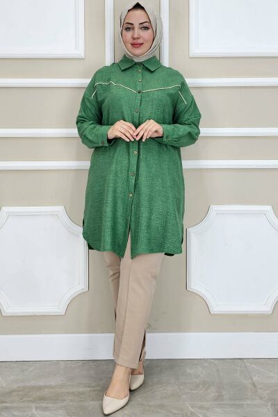 PYS KADIN BİYELİ TESETTÜR GÖMLEK BENETTON - 3 BEDEN
