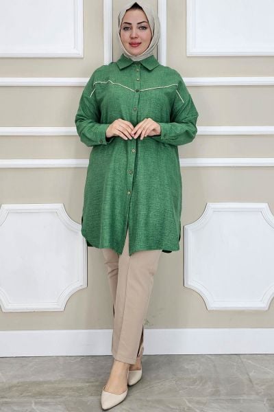 KADIN BİYELİ TESETTÜR GÖMLEK BENETTON - 5 BEDEN
