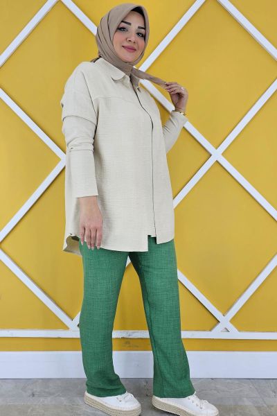 KADIN BEL LASTİKLİ TESETTÜR PANTOLON BENETTON - 5 BEDEN