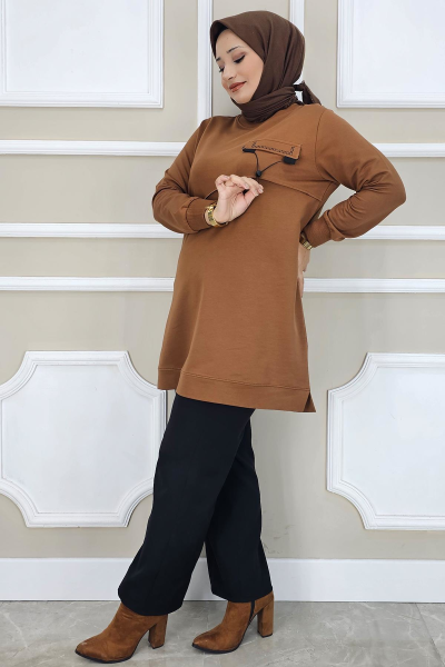 KADIN ALLER DİKİM TESETTÜR TUNİK TABA - XL