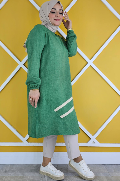 KADIN KOMBİN GEÇİŞLİ TESETTÜR TUNİK BENETTON - 4 BEDEN