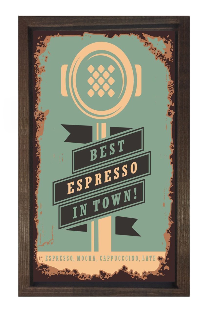 Expresso Kahve Vintage Afiş Tablosu