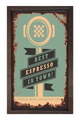 Expresso Kahve Vintage Afiş Tablosu