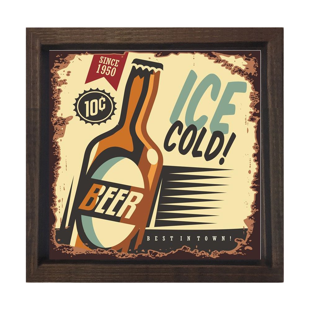 Bira Vintage Reklam Afişi Tablosu
