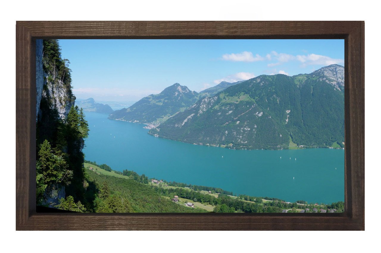 Dağlar Ve Deniz Manzarası Tablosu