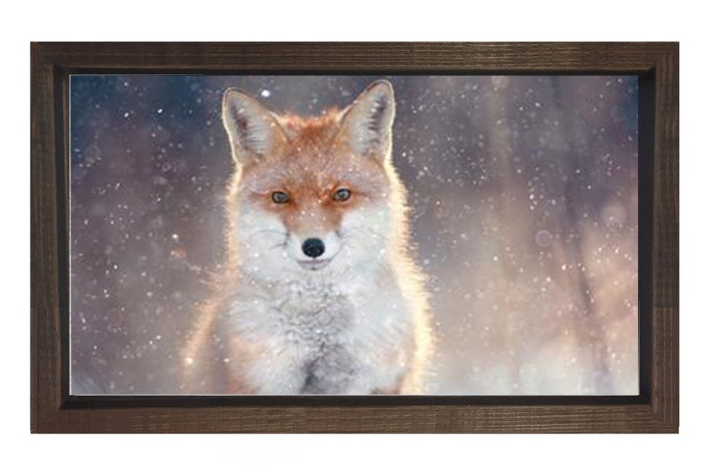 Tilki Tablosu Kahverengi Ahşap - 100x150