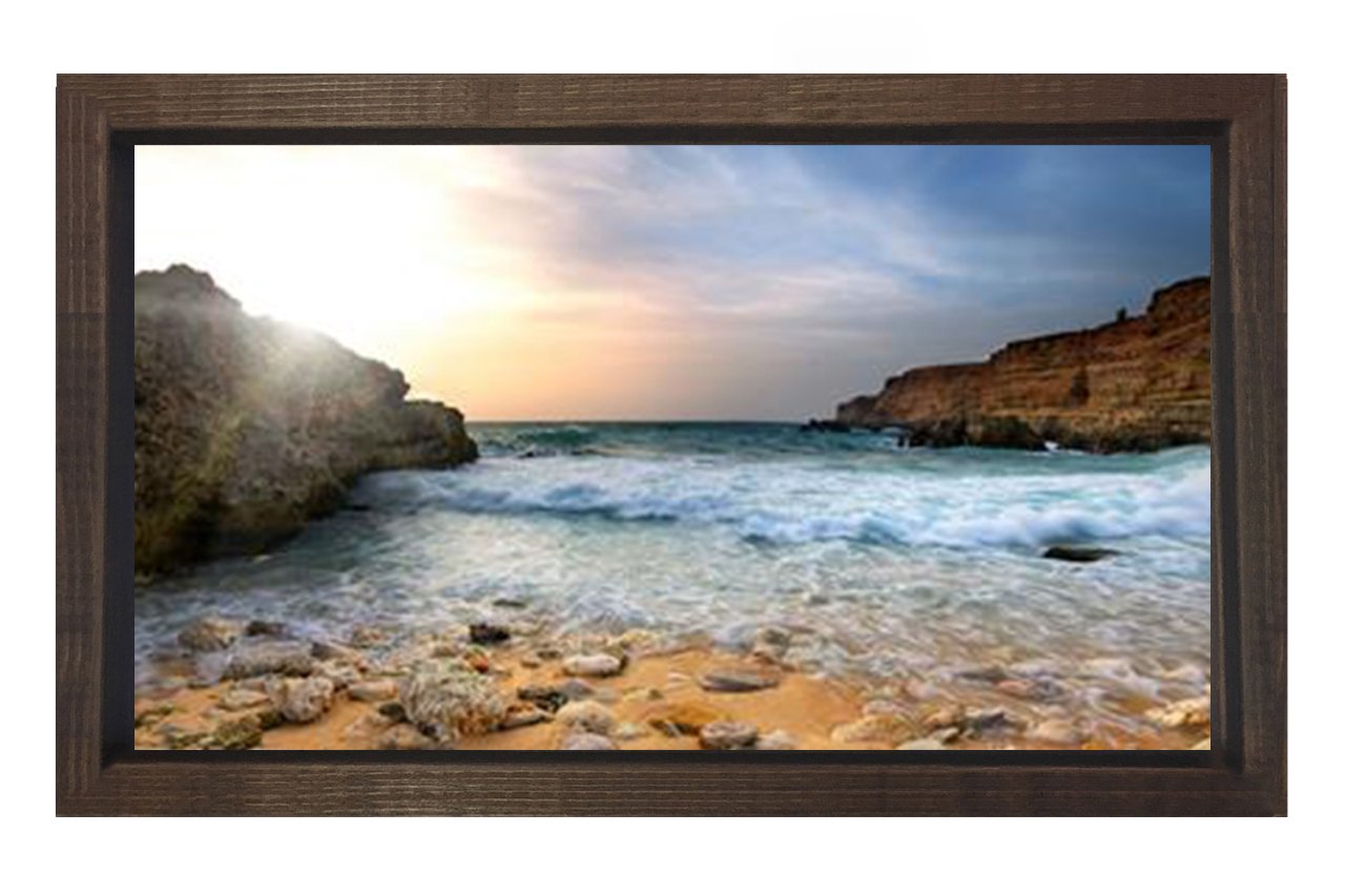 Taşlı Deniz Manzarası Tablosu