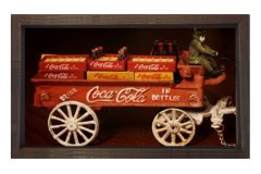 Vintage Coke Cola Arabası Tablosu