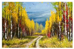 Orman Yolu Tablosu Çerçevesiz - 50x70