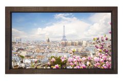 Eiffel Kulesi ve Çiçekler Tablosu