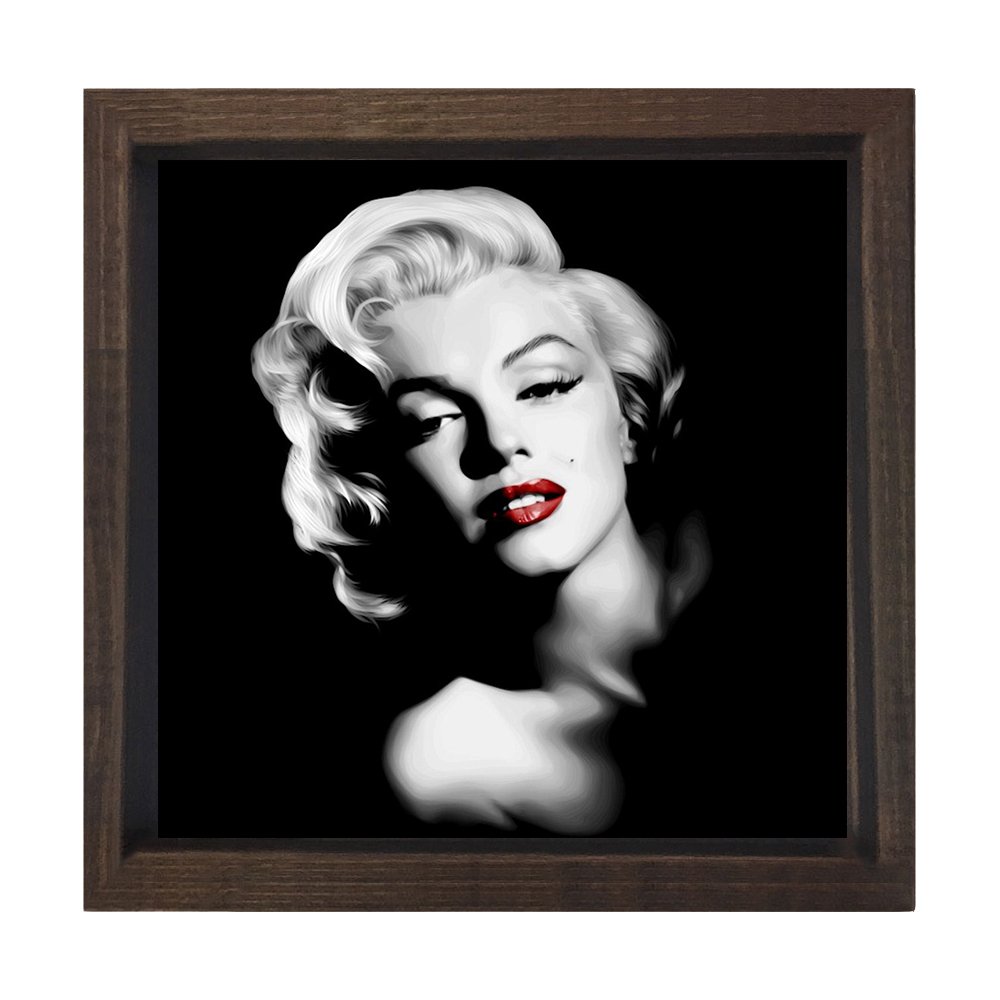 Marilyn Monroe Siyah Beyaz Tablosu