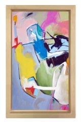 Soyut Reprodüksiyon Tablosu Naturel Ahşap - 100x200