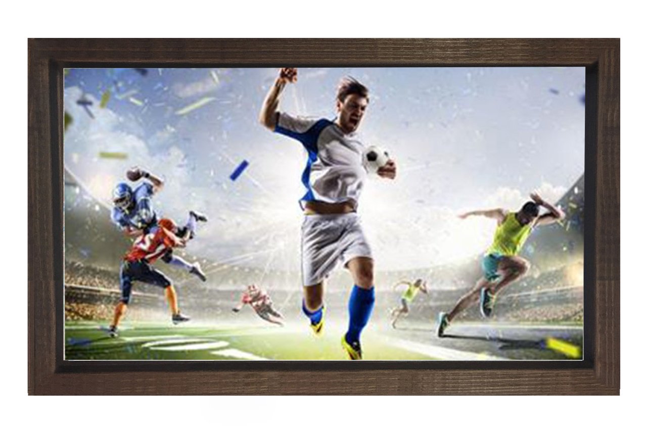 Futbolcular Tablosu Kahverengi Ahşap - 50x90