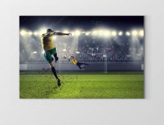 Futbol Şut Çekme Tablosu Çerçevesiz - 100x200